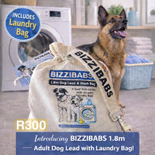 Load image into Gallery viewer, BIZZIBABS Cotton Web Dog Leads: 1.8m, 1.6m & 1.8m Puppy Leads WITH ITS OWN LAUNDRY BAG