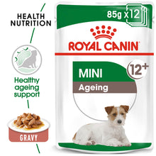 Load image into Gallery viewer, ROYAL CANIN Mini Ageing 12+ yrs Adult Wet Food Pouches - 12 x 85g