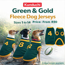 Load image into Gallery viewer, Kunduchi Sporty Dog Jersey - Green & Gold and 5 more colours