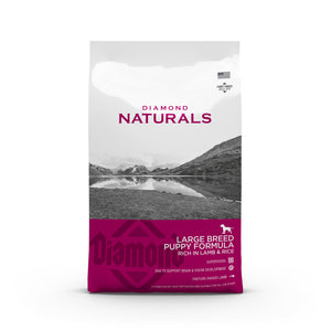 New! Diamond Naturals Large Breed Puppy Dog Formula Rich in Lamb & Rice