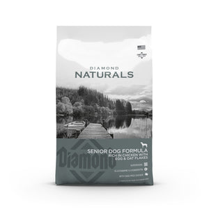New! Diamond Naturals Senior Dog Formula Rich in Chicken with Eggs and Oat Flakes