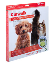Load image into Gallery viewer, Pet Tek Glass Fitting Slim Line Pet Door - Suitable for cats and small dogs
