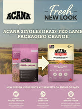 Load image into Gallery viewer, ACANA DOG FOOD Singles Grass-Fed Lamb Dog Food for All Breeds and Life Stages, Limited Ingredients for Diet Sensitive Dogs