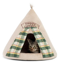 Load image into Gallery viewer, Meow Hut Happy Camper Cat Bed for pets up to 7kg (Medium)