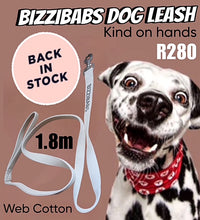 Load image into Gallery viewer, BACK IN STOCK! BIZZIBABS Cotton Web Dog Leads: 1.8m, 1.6m, 3.6m & 1.8m Puppy Leads