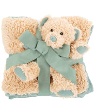 Load image into Gallery viewer, SCRUFFS Snuggle Reversible Pet Blanket: Sage Green - 100cm x 75cm (+comfort Bear)

