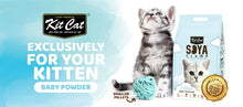 Load image into Gallery viewer, KIT CAT SOYA CLUMP Ultimate Eco-Friendly Cat Litter: Baby Powder for Kittens