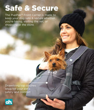 Load image into Gallery viewer, PupPak Front Dog Carrier - Grey Small, Grey Medium, Blue Medium
