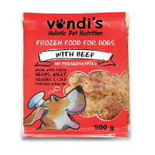 Load image into Gallery viewer, VONDI'S Holistic Pet Nutrition, Beef Dog Food - Frozen 500g