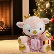 Load image into Gallery viewer, Pink Reindeer Christmas 2023 Dog Toy 23 x 17 cm