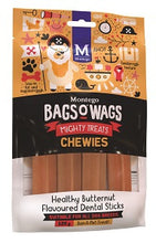 Load image into Gallery viewer, DENTAL STICKS:  Bags O' Wags Montego Butternut Treats Chewies - 120g, 500g or 1.5kg