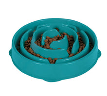 Load image into Gallery viewer, Slow Feeder Dog Bowl - Teal - Large