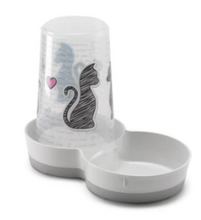 Load image into Gallery viewer, Trendy Food/Water Combo Dispensers