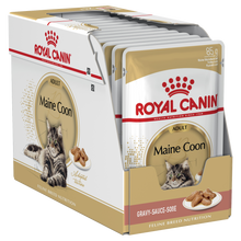 Load image into Gallery viewer, ROYAL CANIN Maine Coon Adult Wet Food Pouches 12 x 85g