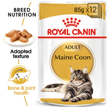 Load image into Gallery viewer, ROYAL CANIN Maine Coon Adult Wet Food Pouches 12 x 85g