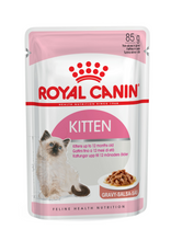 Load image into Gallery viewer, ROYAL CANIN Kitten Instinctive in Gravy (from 4-12 months) wet Food Pouches (12 x 85g)