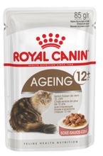 Load image into Gallery viewer, ROYAL CANIN Ageing 12+ Wet Cat Food Pouches in Gravy 12x85g