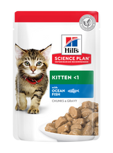Load image into Gallery viewer, HILL'S SCIENCE PLAN Kitten Wet Food Chicken & Ocean Fish Flavour