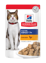 Load image into Gallery viewer, HILL'S SCIENCE PLAN Adult Wet Cat Food Chicken & Ocean Fish 12 x 85g sachet box