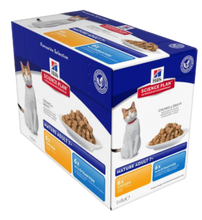 Load image into Gallery viewer, HILL'S SCIENCE PLAN Adult Wet Cat Food Chicken & Ocean Fish 12 x 85g sachet box