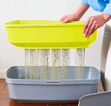 Load image into Gallery viewer, Lift to Sift Cat Litter Tray - Standard 50cm & Jumbo 57cm - A Bizzibabs Favourite Thing!