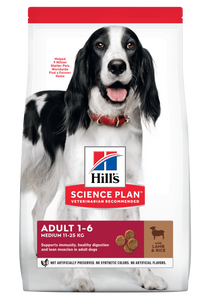 HILL'S SCIENCE PLAN Adult Medium Breed Dry Dog Food Lamb & Rice