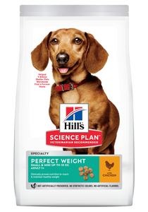 HILL'S SCIENCE PLAN Adult Perfect Weight Small & Mini Dry Dog Food Chicken Flavour
