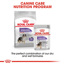Load image into Gallery viewer, ROYAL CANIN Sterilised Adult Food for Medium Dogs from 11kg - 25kg