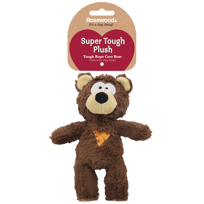 Super Tough Plush Bear Dog Toy