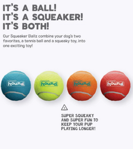 Squeaker Ballz, Pack of 4 or Pack of 2