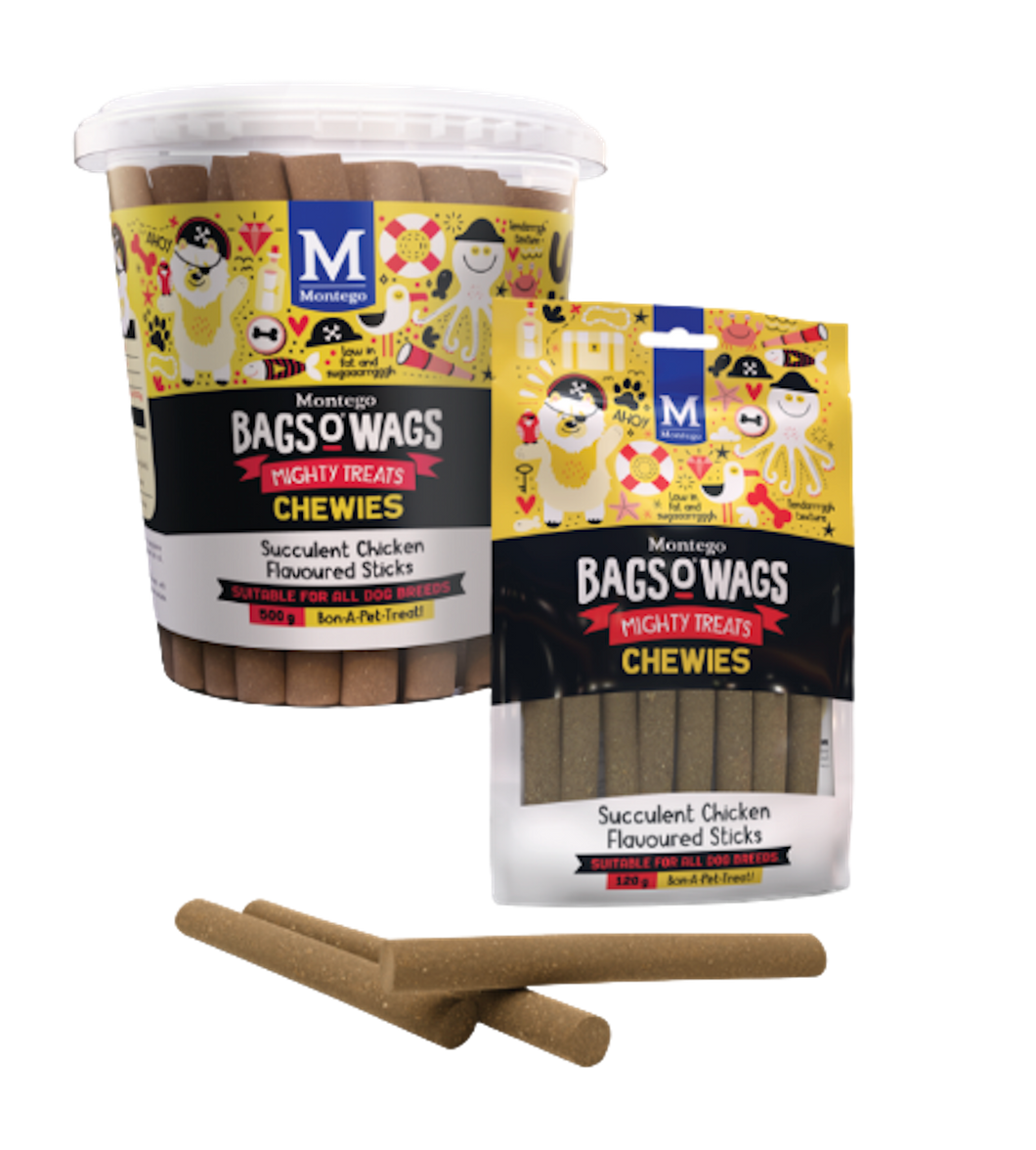 BAGS O' WAGS: Montego Treats For Adult Dogs - Chicken Chewies