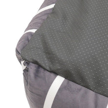 Load image into Gallery viewer, Grey Velvet Stripes Square Dog Bed - Out of Stock