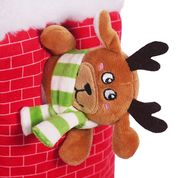 Load image into Gallery viewer, Peek-a-boo Santa Dog Toy
