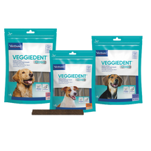 Load image into Gallery viewer, Virbac VeggieDent Fr3sh Dental Chews for Dogs - 15 in a pack