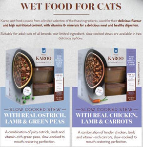 Montego KAROO Adult WET Cat Food - 3 x 125g Tubs