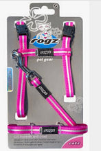 Load image into Gallery viewer, ROGZ Alley Cat SAFETY RELEASE Collar and ROGZ Alley Cat H-Harness with a Lead - Small & X-Small