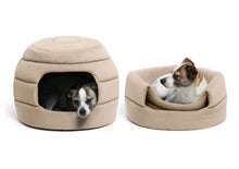 Load image into Gallery viewer, Honeycomb IIan Hut Cuddler Small Dog and Cat Bed