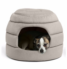 Load image into Gallery viewer, Honeycomb IIan Hut Cuddler Small Dog and Cat Bed