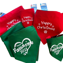 Load image into Gallery viewer, Festive Bandana with a quality ROGZ Classic Collar