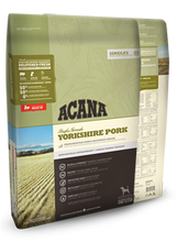 Load image into Gallery viewer, ACANA DOG FOOD Singles Yorkshire Pork Dog Food for All Breeds and Life Stages. Limited Ingredients for Diet Sensitive Dogs