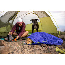 Load image into Gallery viewer, Ruffwear Highlands Backpacking Sleeping Bag Huckleberry Blue
