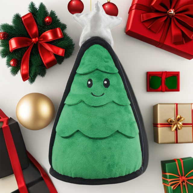 Cuddle Christmas Tree Christmas 2023 Dog Toy 14 x 26 cm