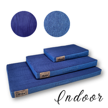 Load image into Gallery viewer, Nobel Companion - The Nobel Napper INDOOR Dog Bed - Blue or Grey / 4 sizes
