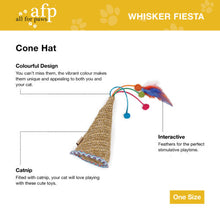 Load image into Gallery viewer, All for Paws Cat Toy Whisker Fiesta Cone Hat Brown (27cm)
