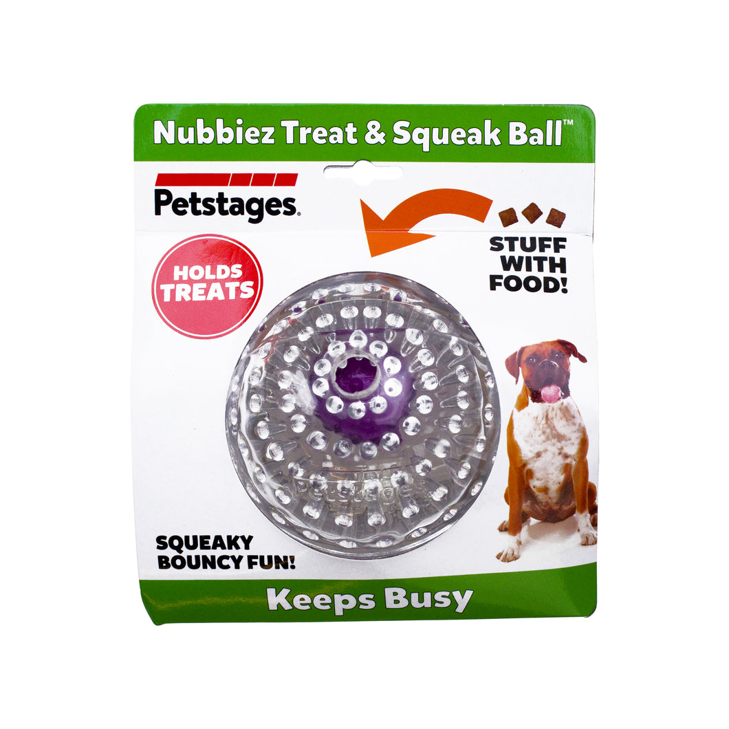 Nubbiez Treat & Squeak Ball