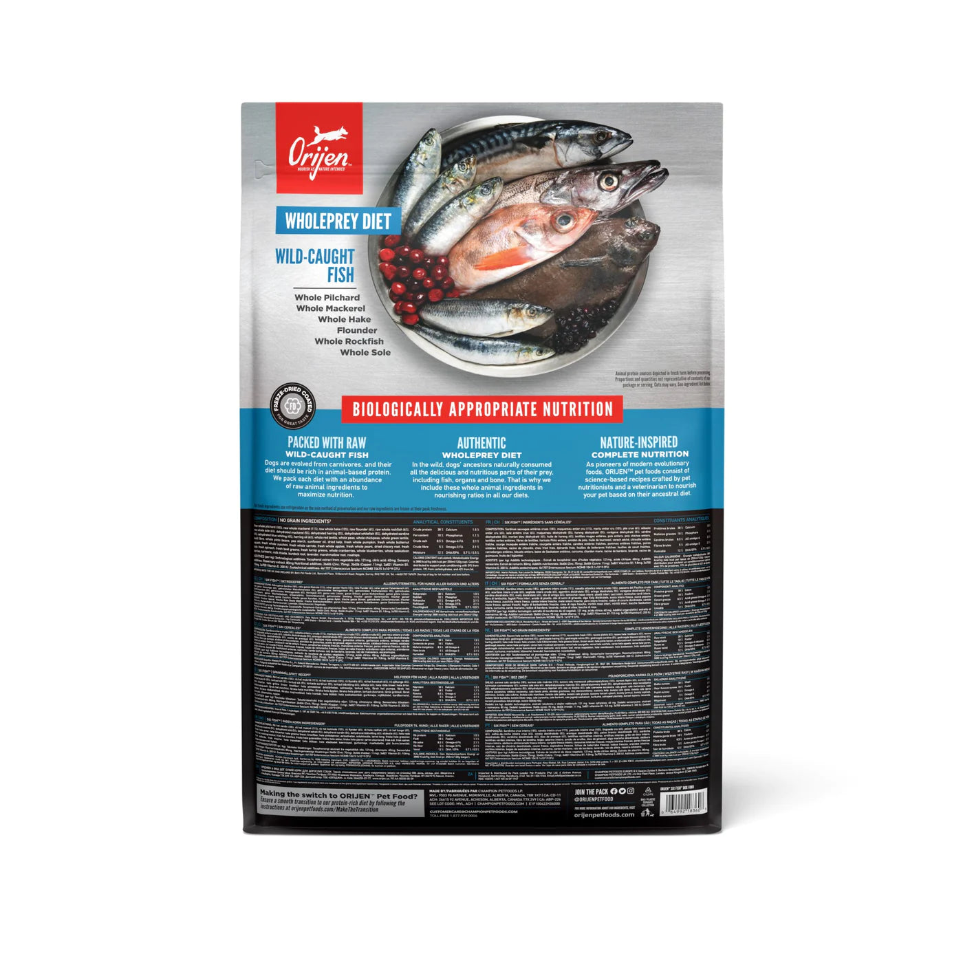 Orijen Six Fish Dog Food 11.4 Kg