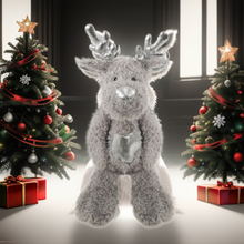 Load image into Gallery viewer, Maxi Festive Flattie Christmas Reindeer Dog Toy (23 x 50cm)
