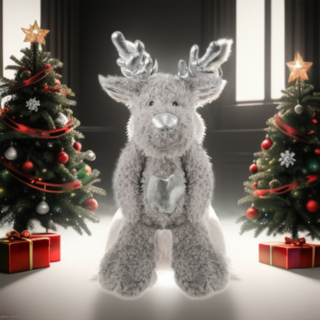 Maxi Festive Flattie Reindeer Christmas 2023 Dog Toy 23 x 50cm