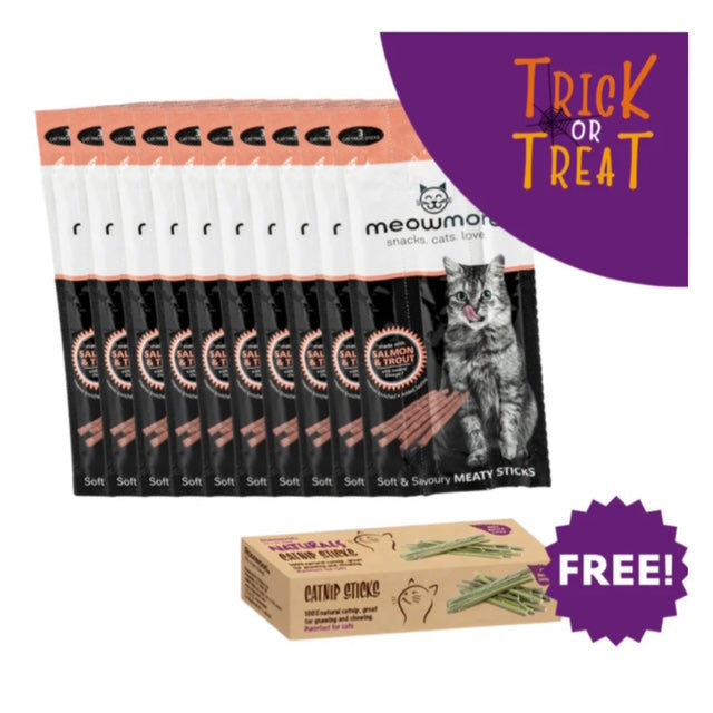 Meowmore Cat Treat Sticks - Frightfully Fun Free Gift Bundle