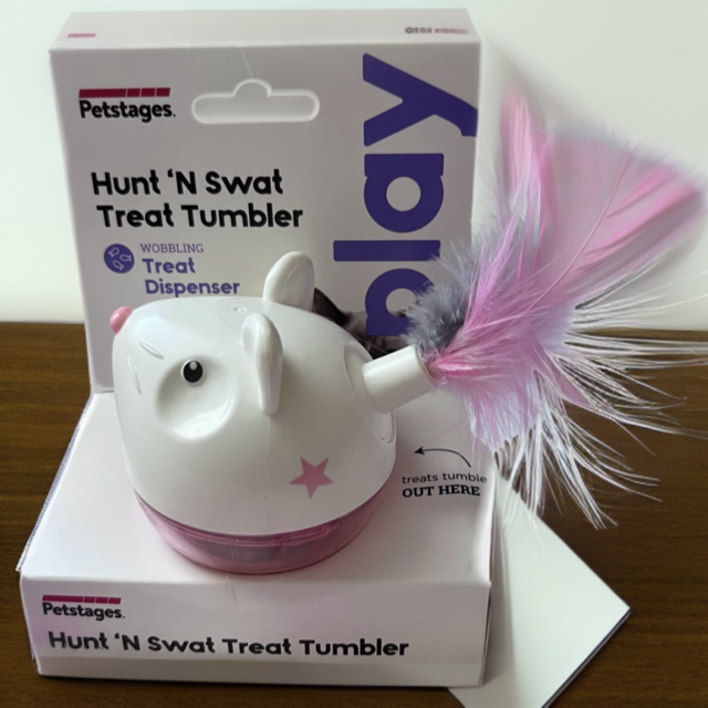 Hunt 'n Swat Treat Tumbler Cat Toy - 7.5cm x 7.2cm x 7.2cm